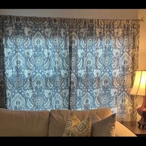 Waverly paisley patterned curtains